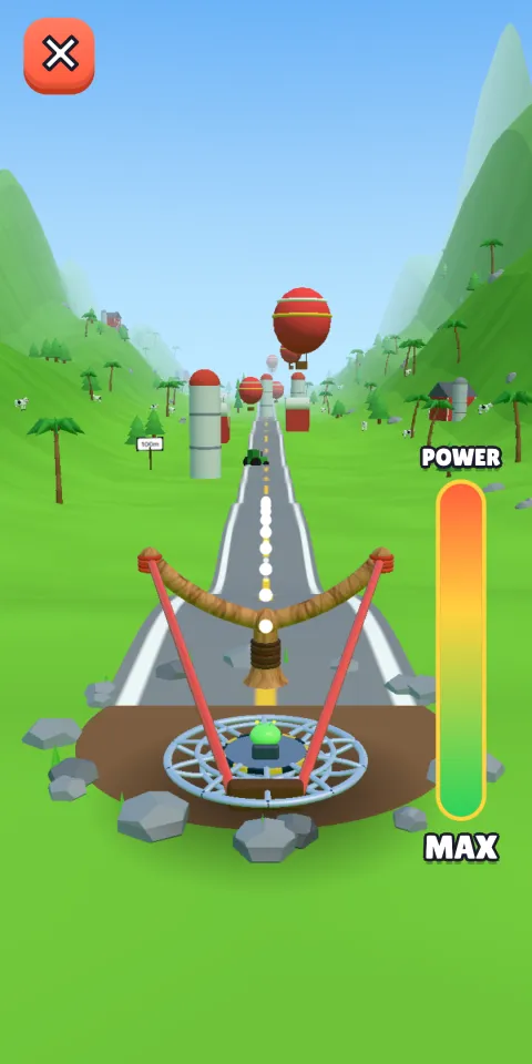 UFO Launch slingshot gameplay