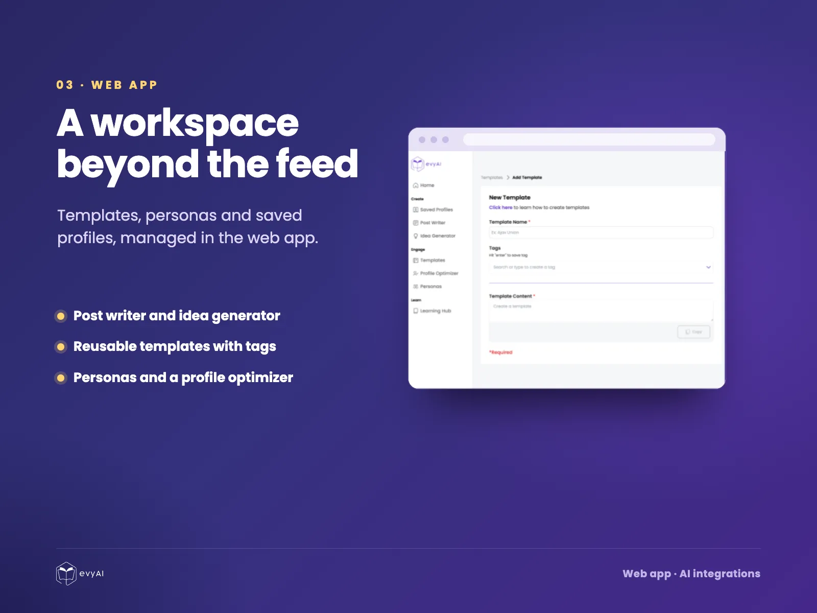 The web app