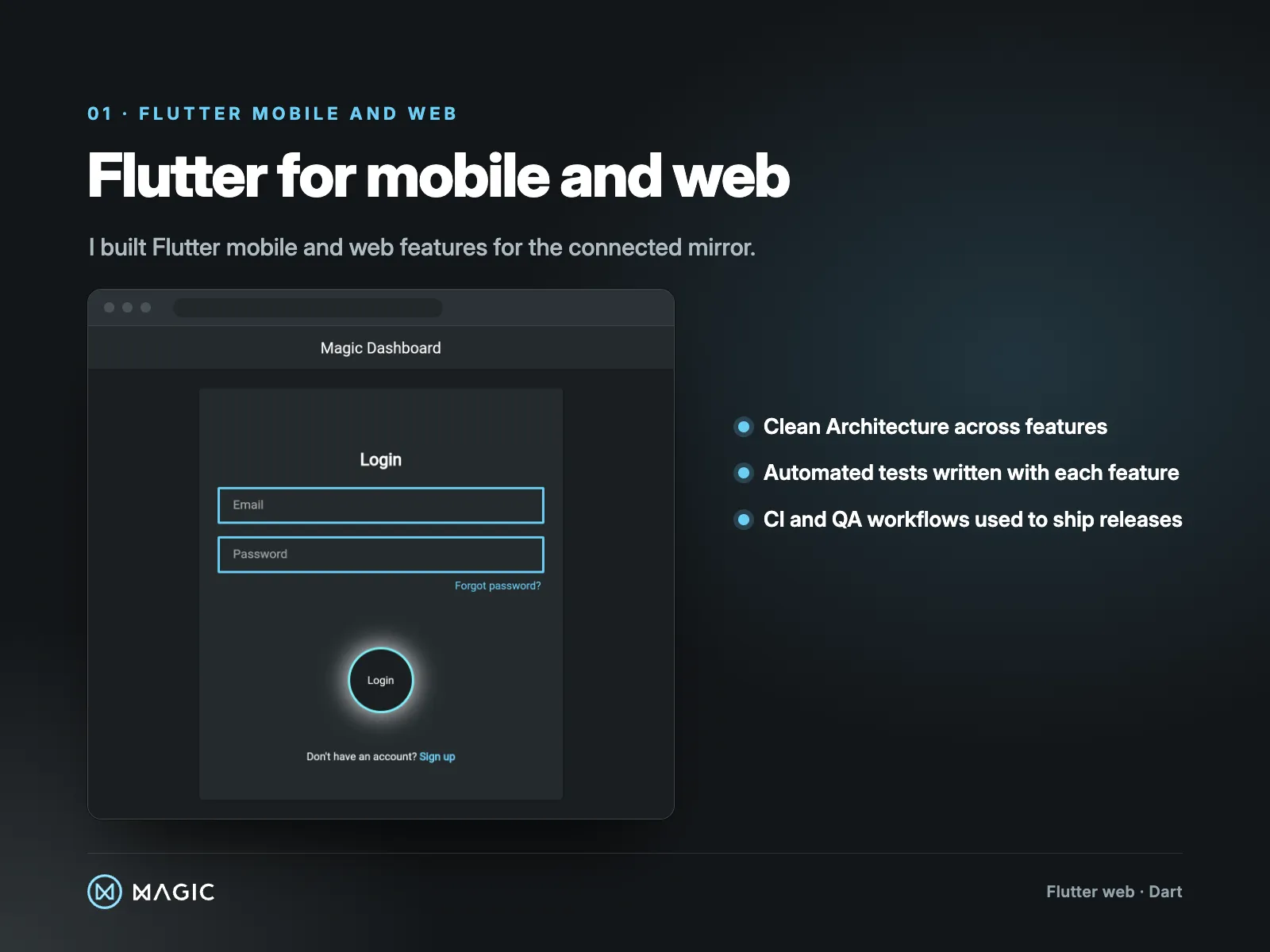 Flutter for mobile and web