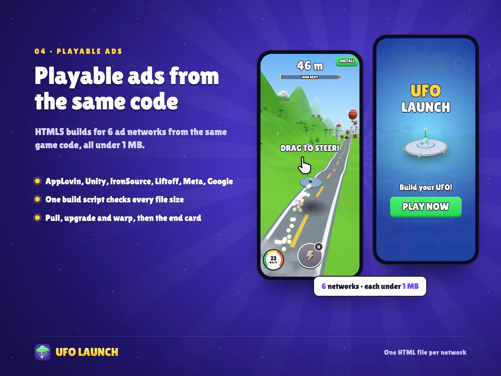 Playable ads from the same codebase